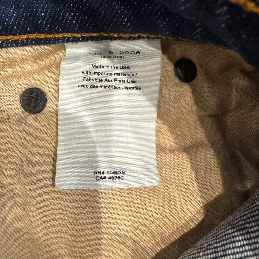 Rag & Bone Blue Denim Mini Skirt Sz 27 - Picture 5 of 5